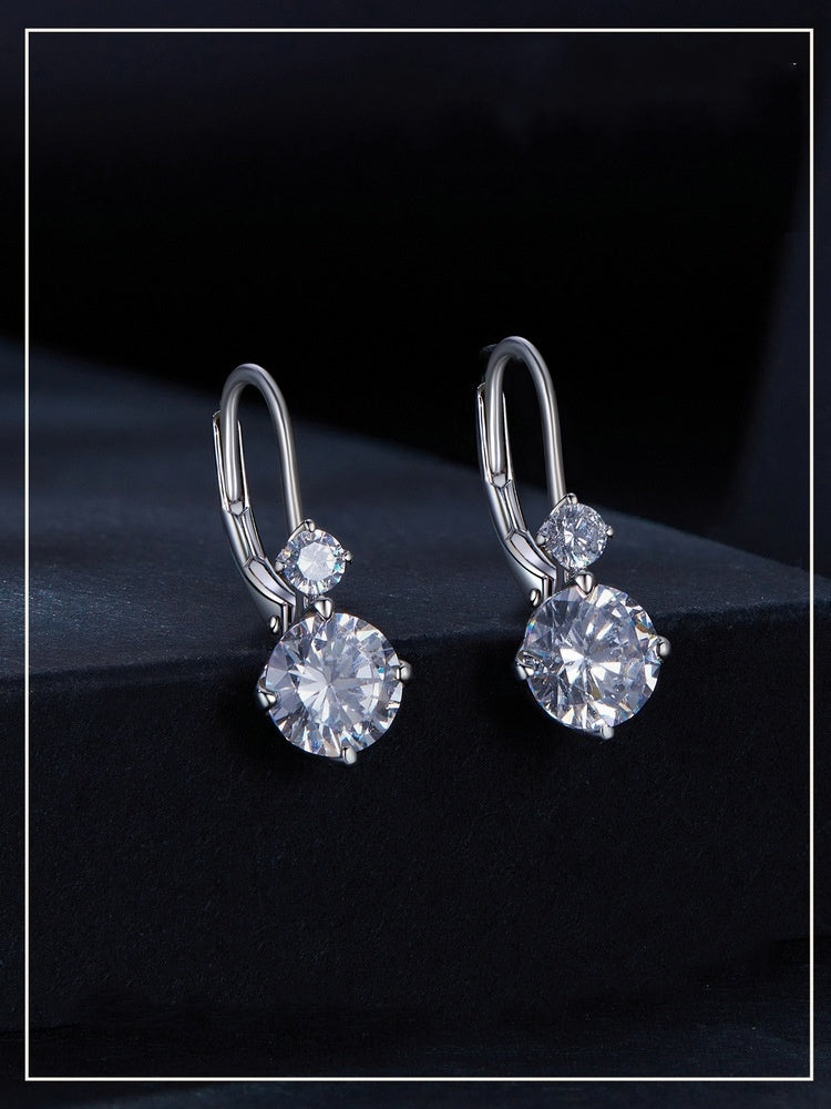 Sterling Silver 1 Karat Moissanite Earrings
