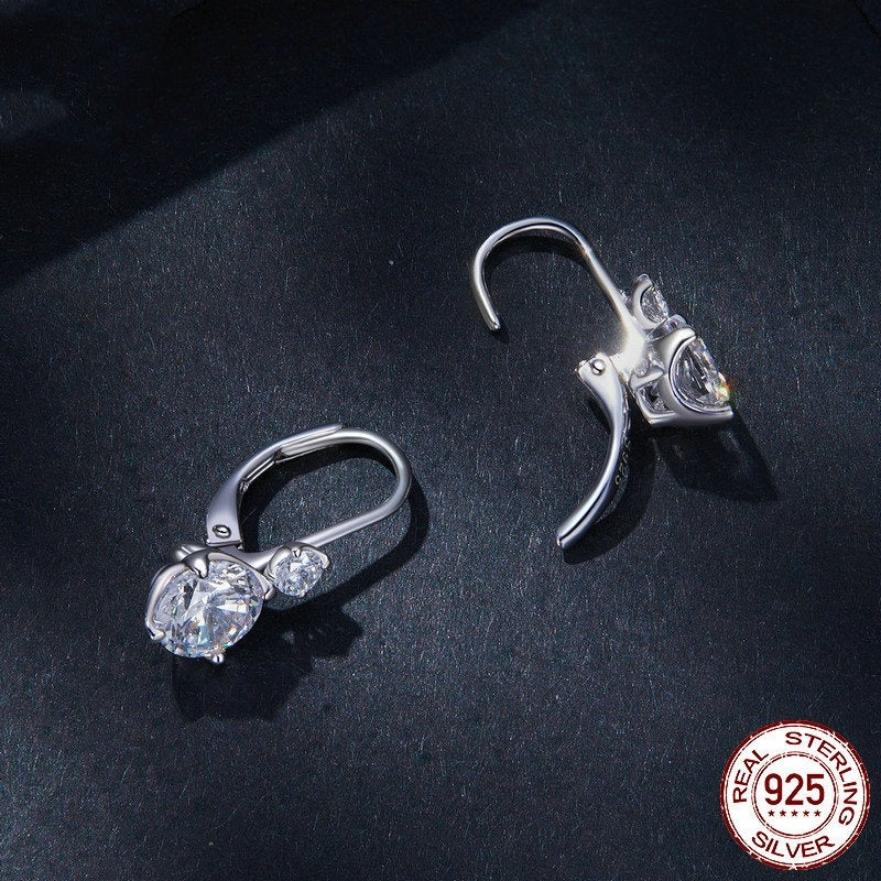 Sterling Silver 1 Karat Moissanite Earrings