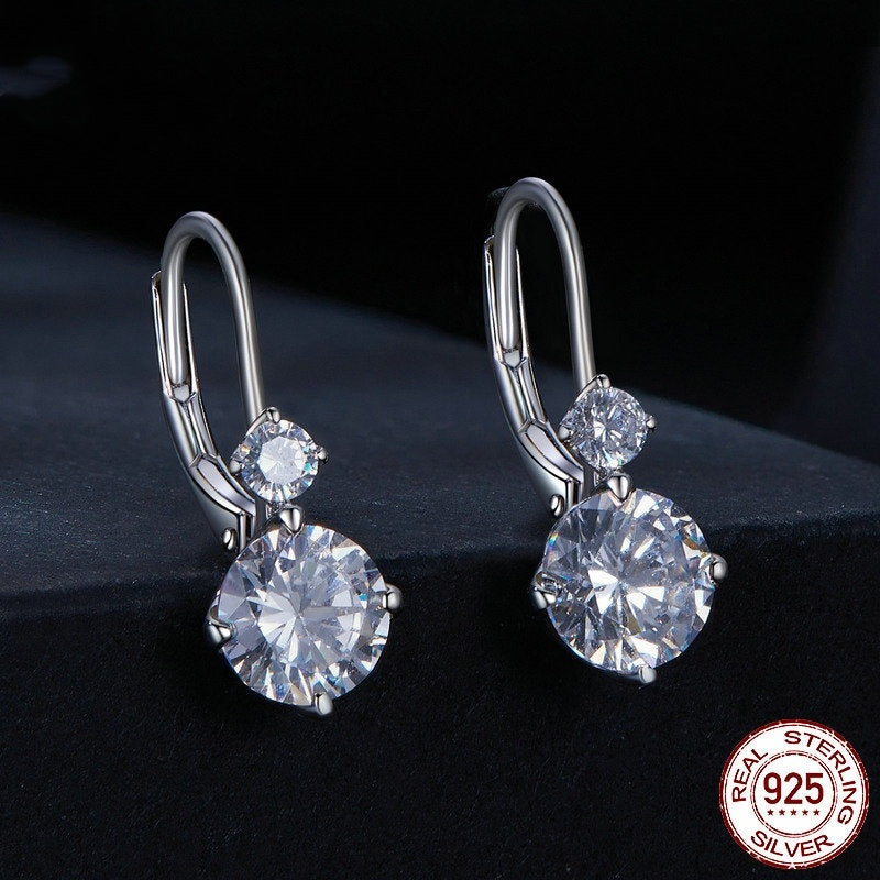 Sterling Silver 1 Karat Moissanite Earrings