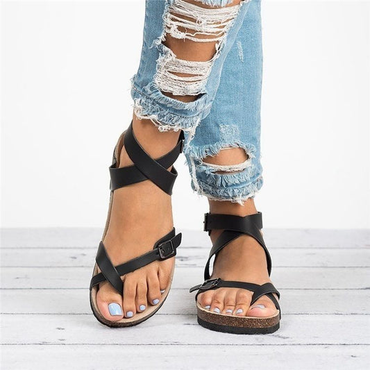 Women's Flat Lightweight Cork Slippers