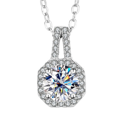 Moissanite Pendant Necklace