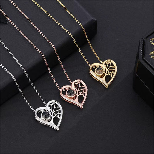 Sterling Silver Love Tree Necklace