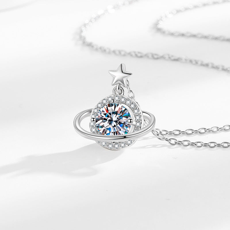 Star and Planet Design Necklace