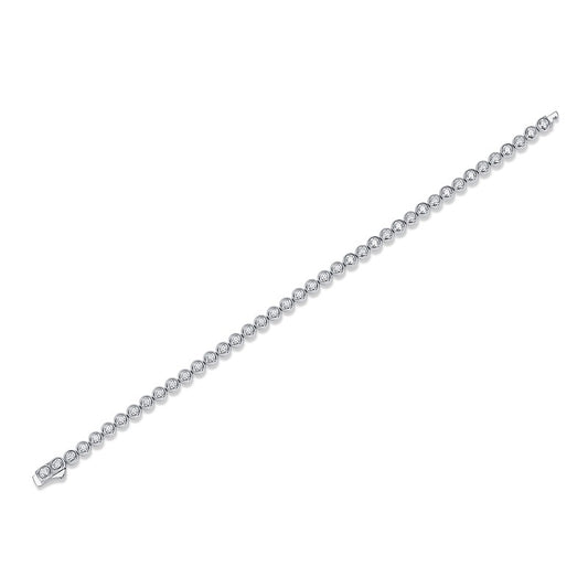 Luxury Moissanite Diamond Silver Bracelet
