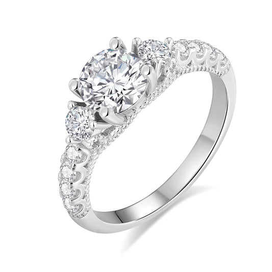 S925 Silver Zircon Ring