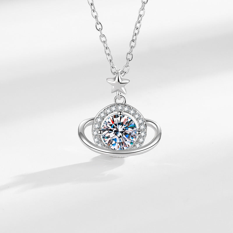 Star and Planet Design Necklace
