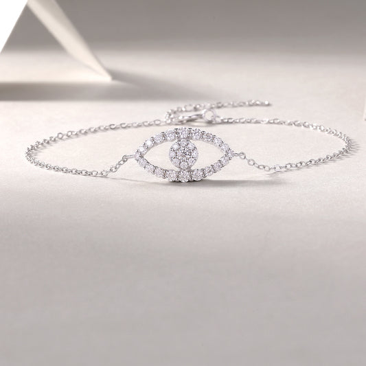 Silver Moissanite Diamond Bracelet