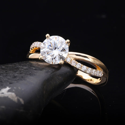 Twisted Diamond Ring