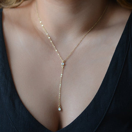 Rhinestone Pendant Necklace