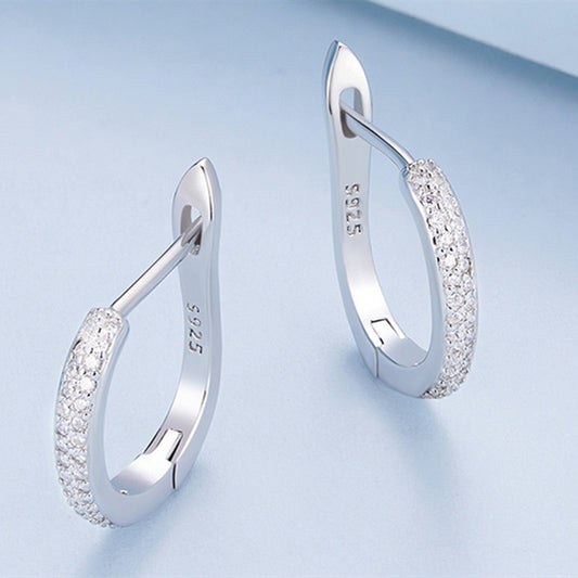 Sterling Silver Zircon Earrings