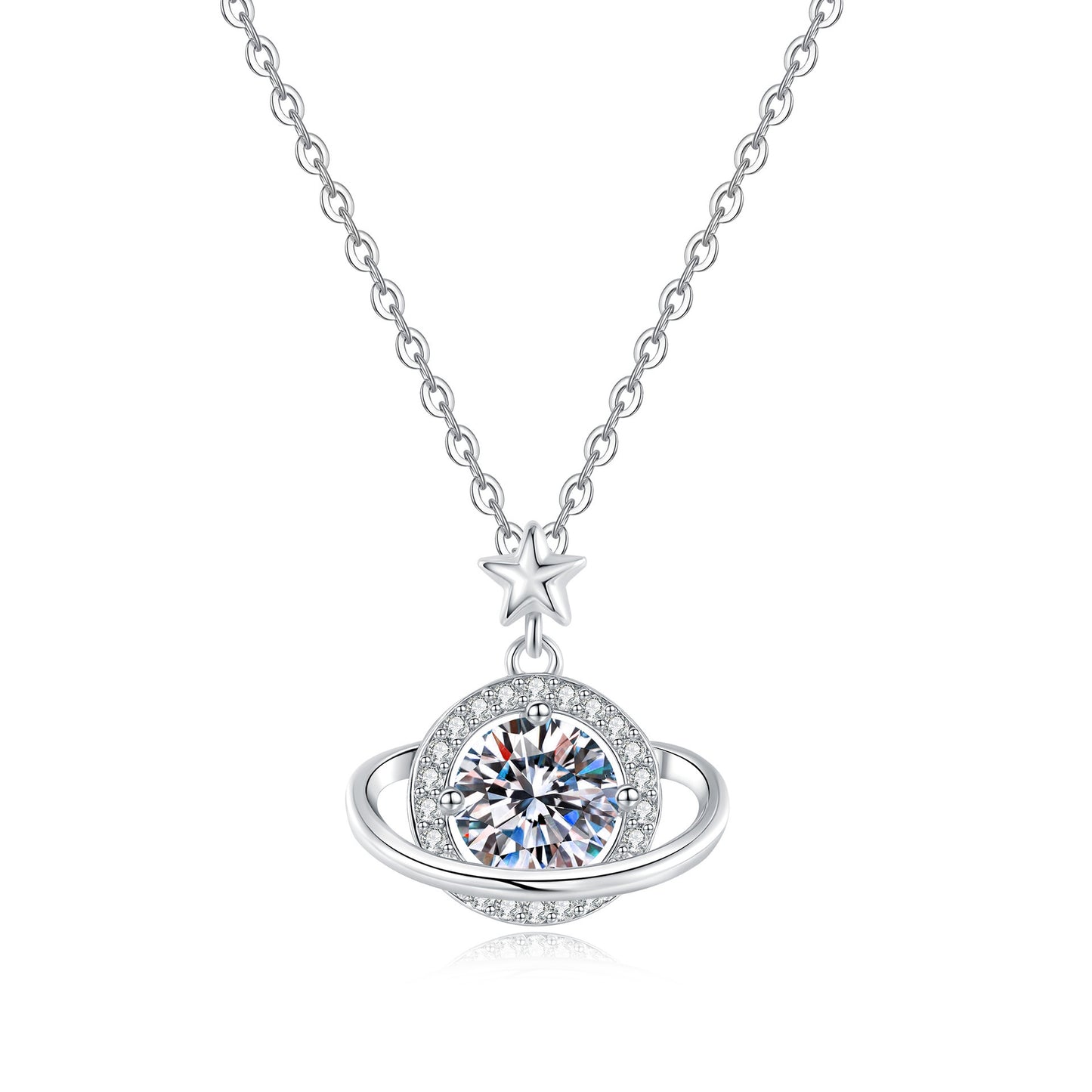 Star and Planet Design Necklace