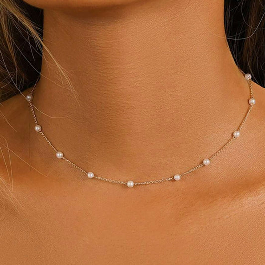 Retro Elegant Pearl Necklace
